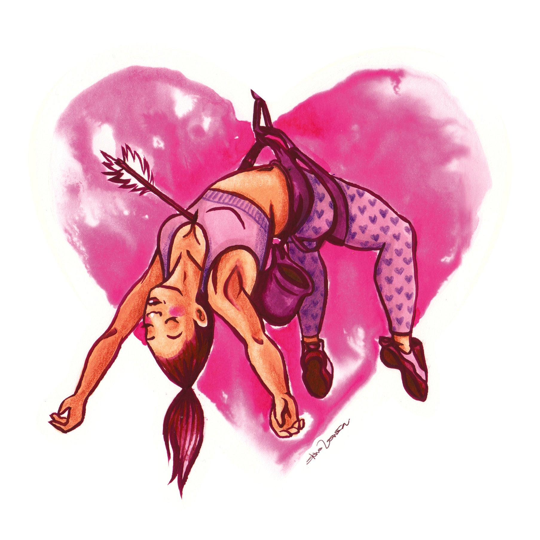 Falling (for you) Greeting Card