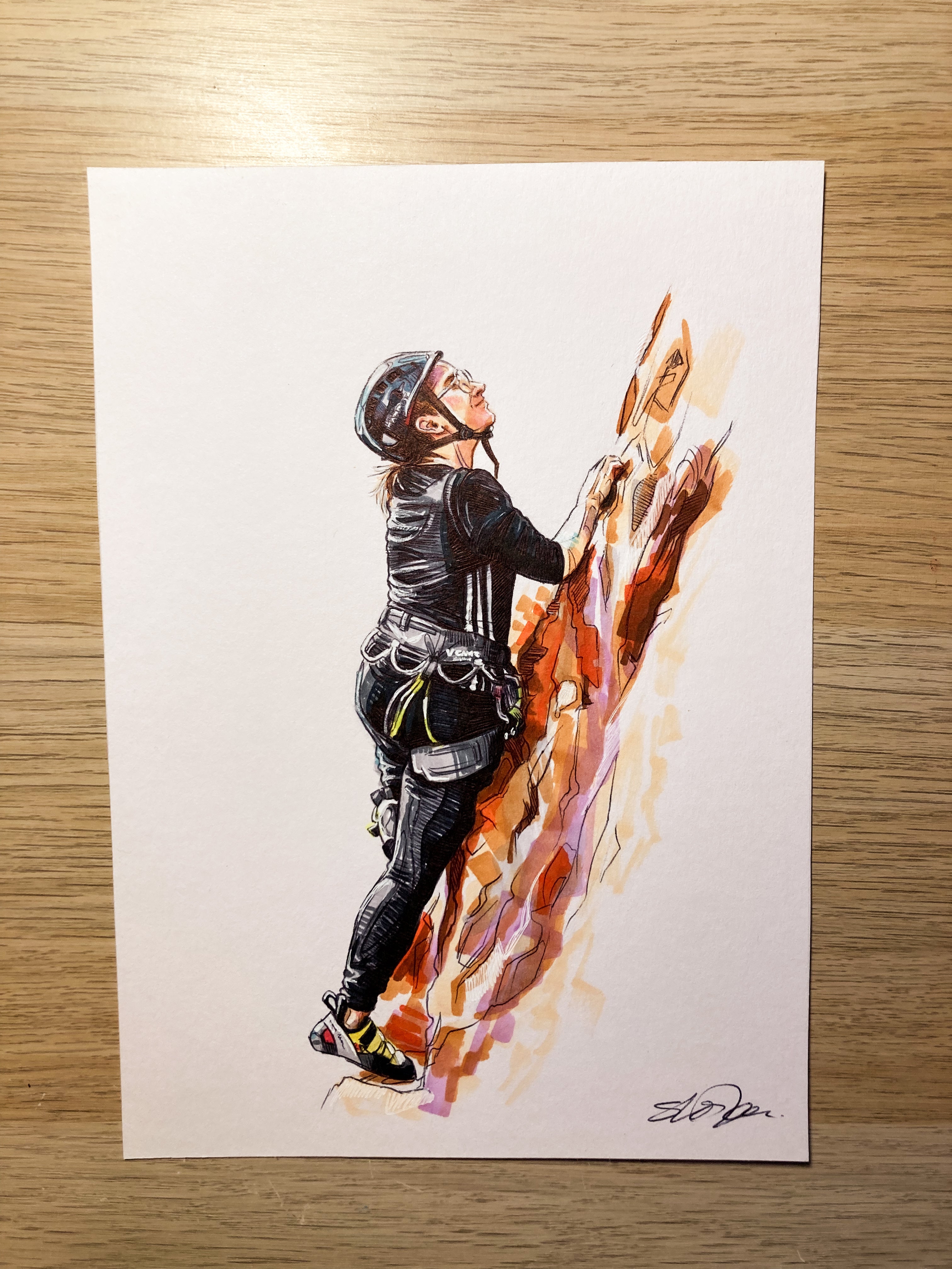 Clara Climbing