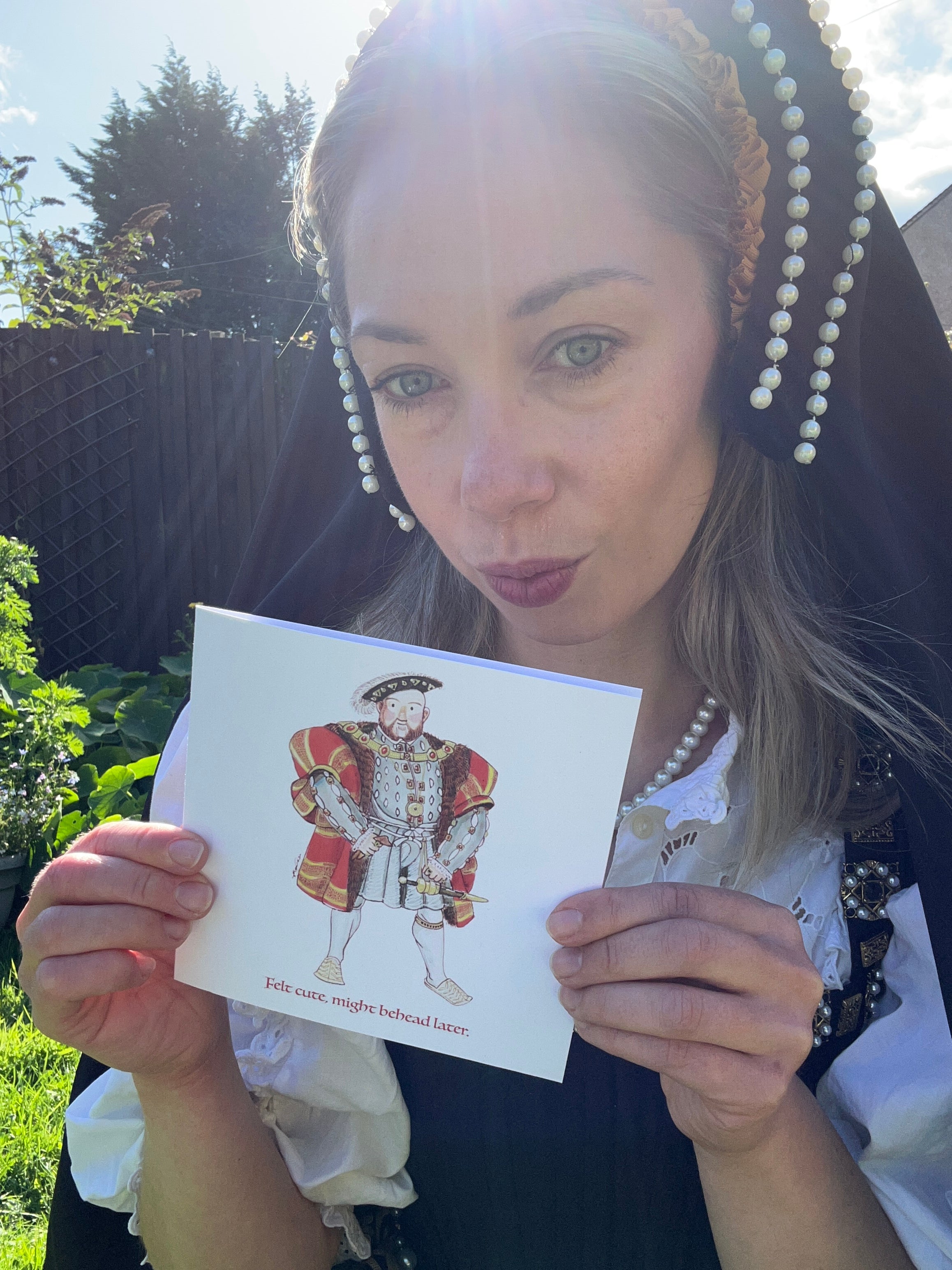 Felt cute, might behead later Greeting Card