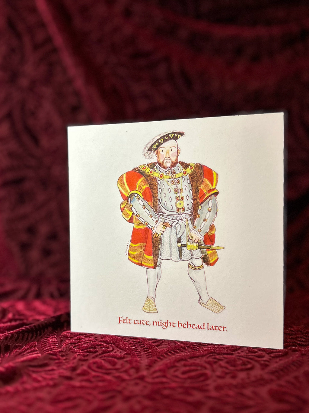 Felt cute, might behead later Greeting Card
