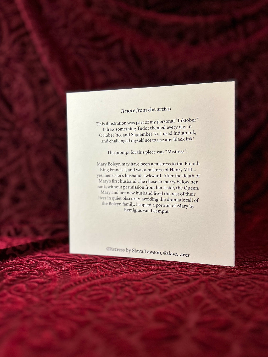 Tudor? I hardly know her! Greeting Card