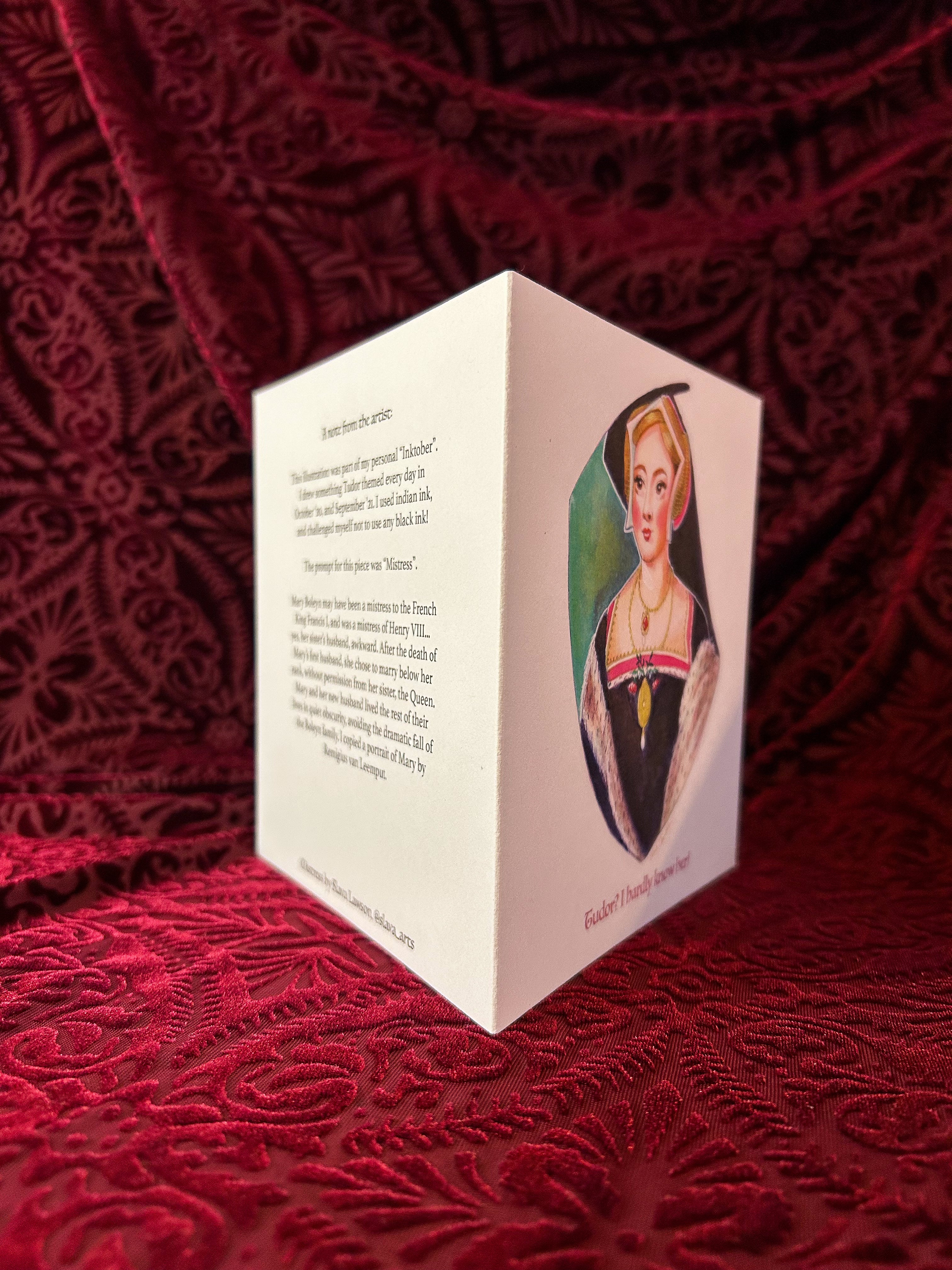 Tudor? I hardly know her! Greeting Card