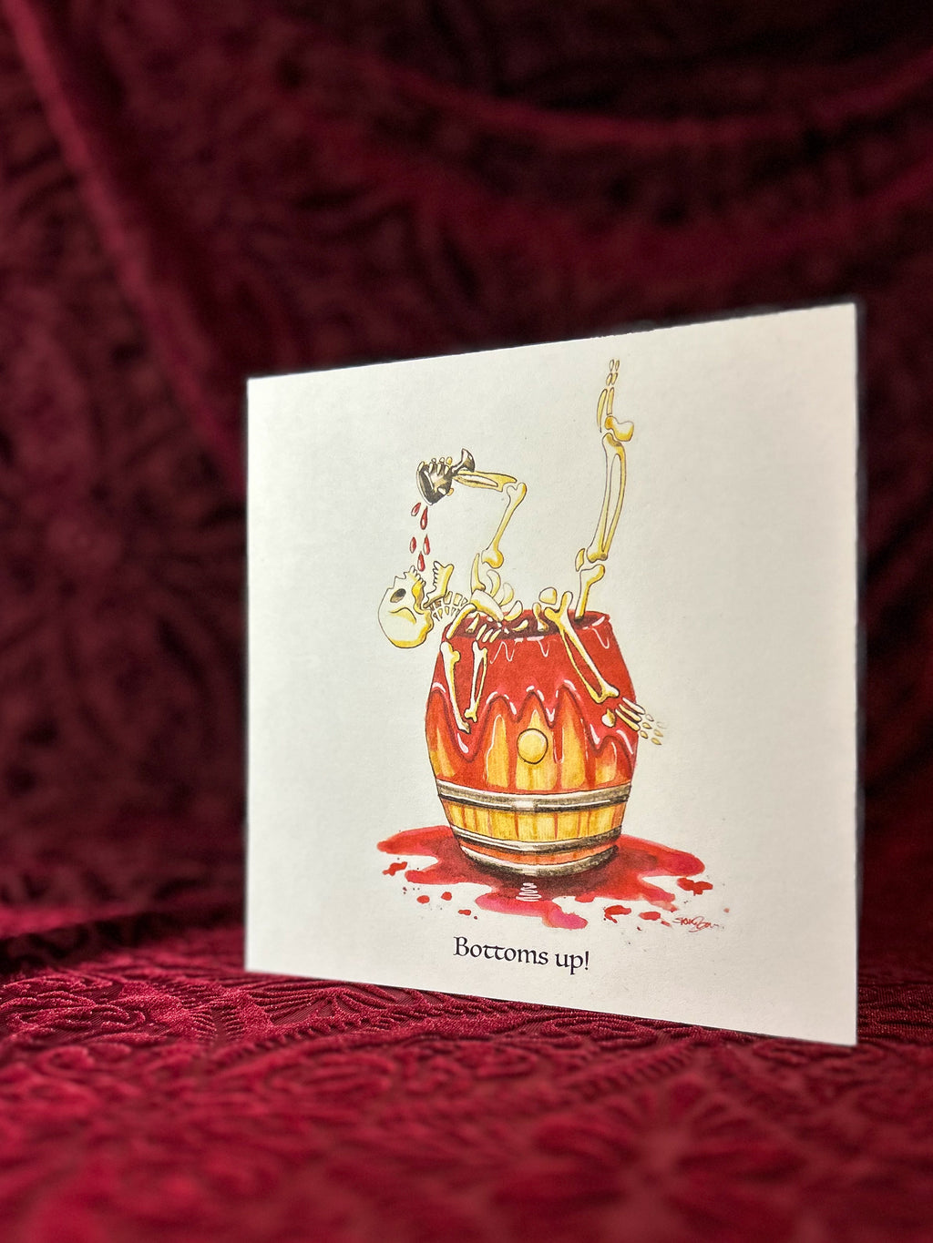 Bottoms Up! Greeting Card