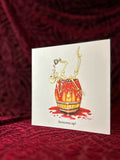 Bottoms Up! Greeting Card