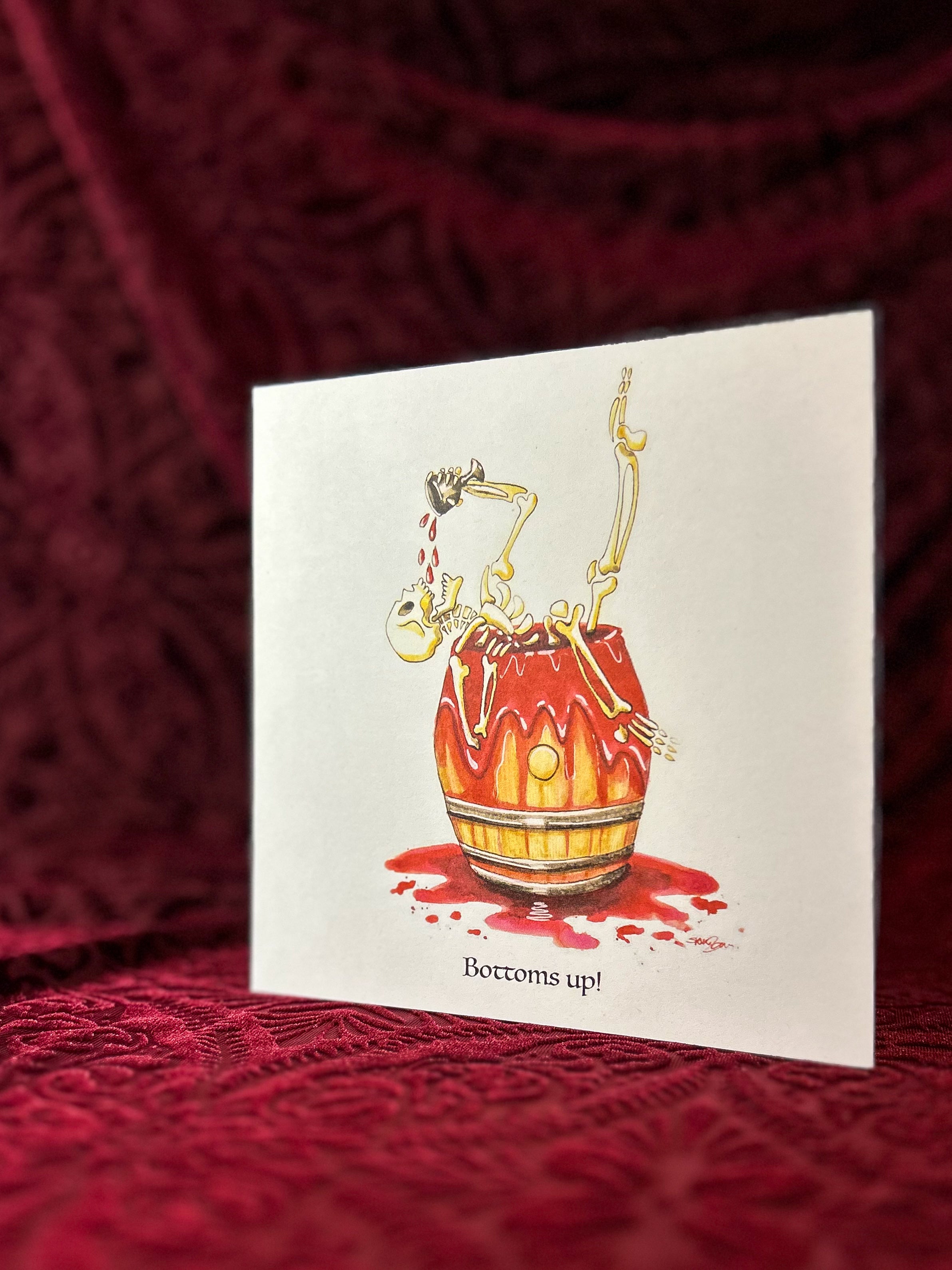 Bottoms Up! Greeting Card