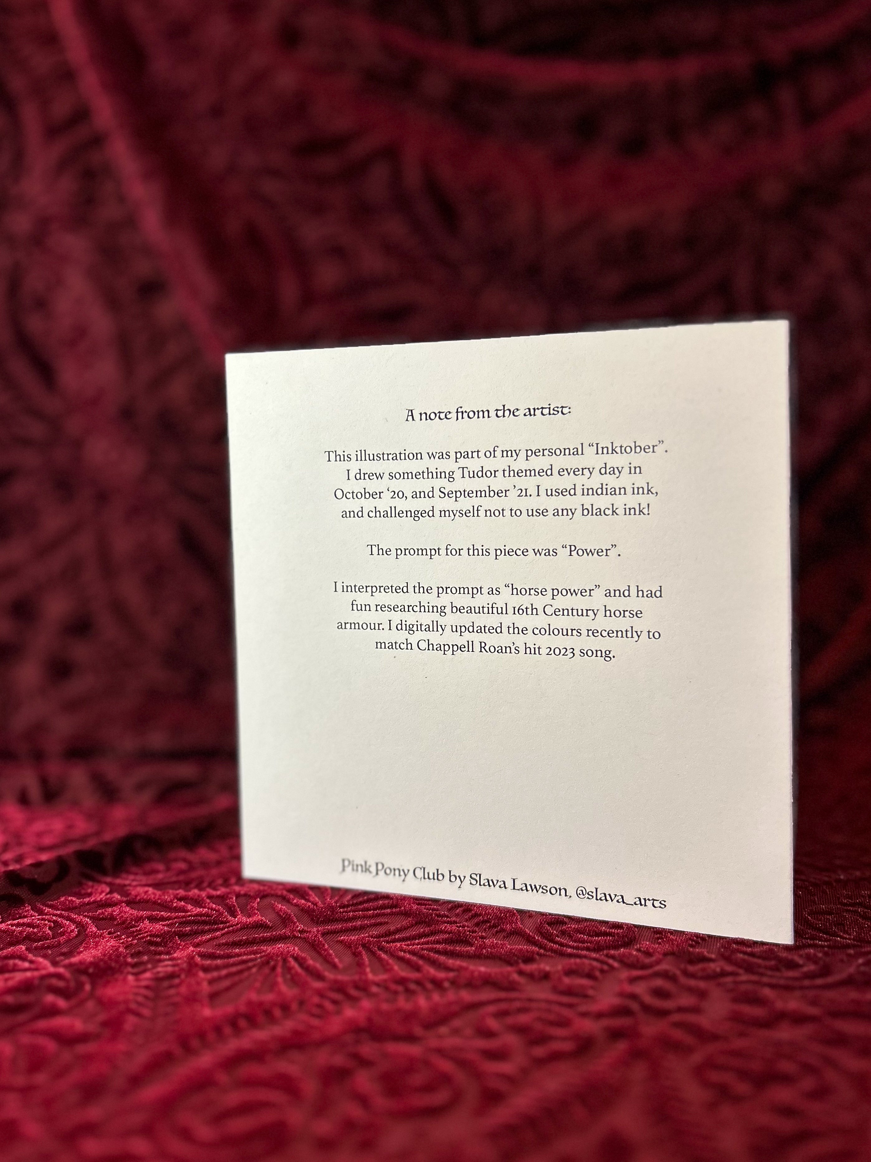 Pink Pony Club Greeting Card