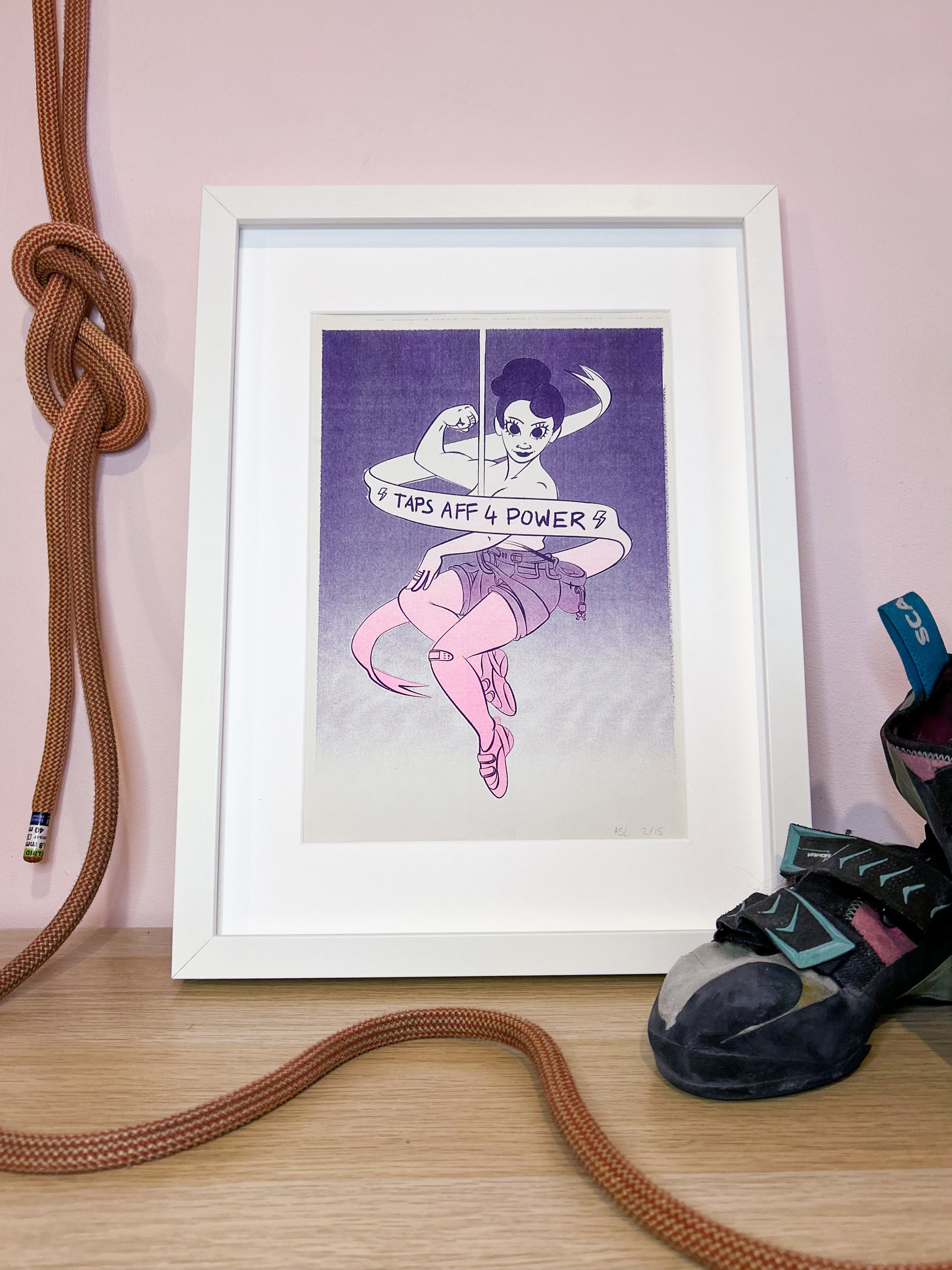 Taps Aff 4 Power Riso Print