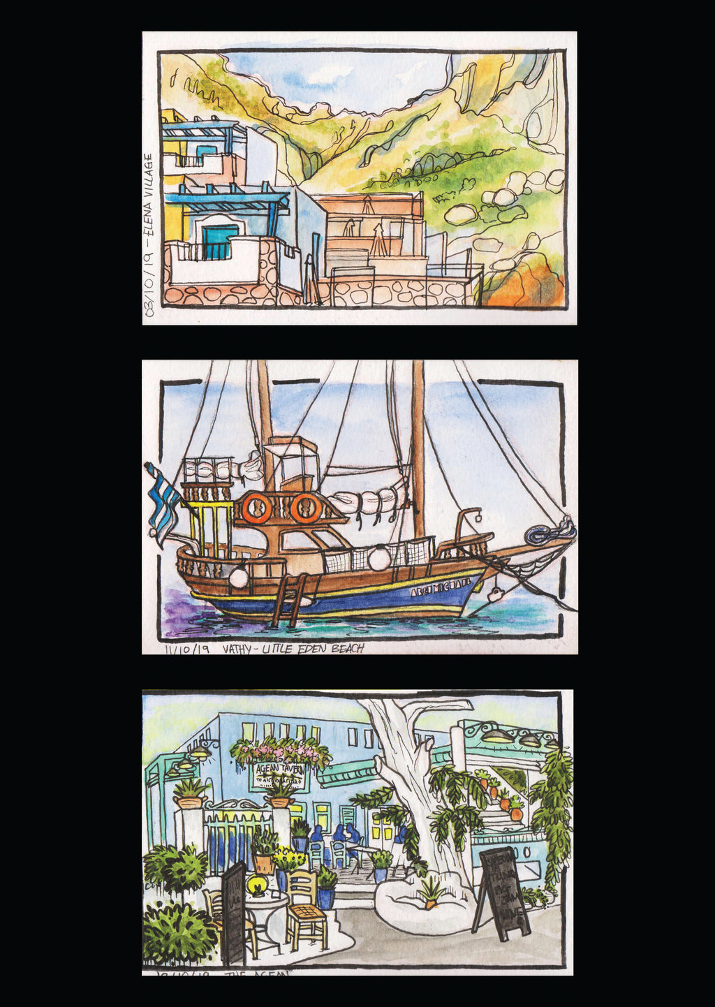 Elena-Ship-Aegean Triptych
