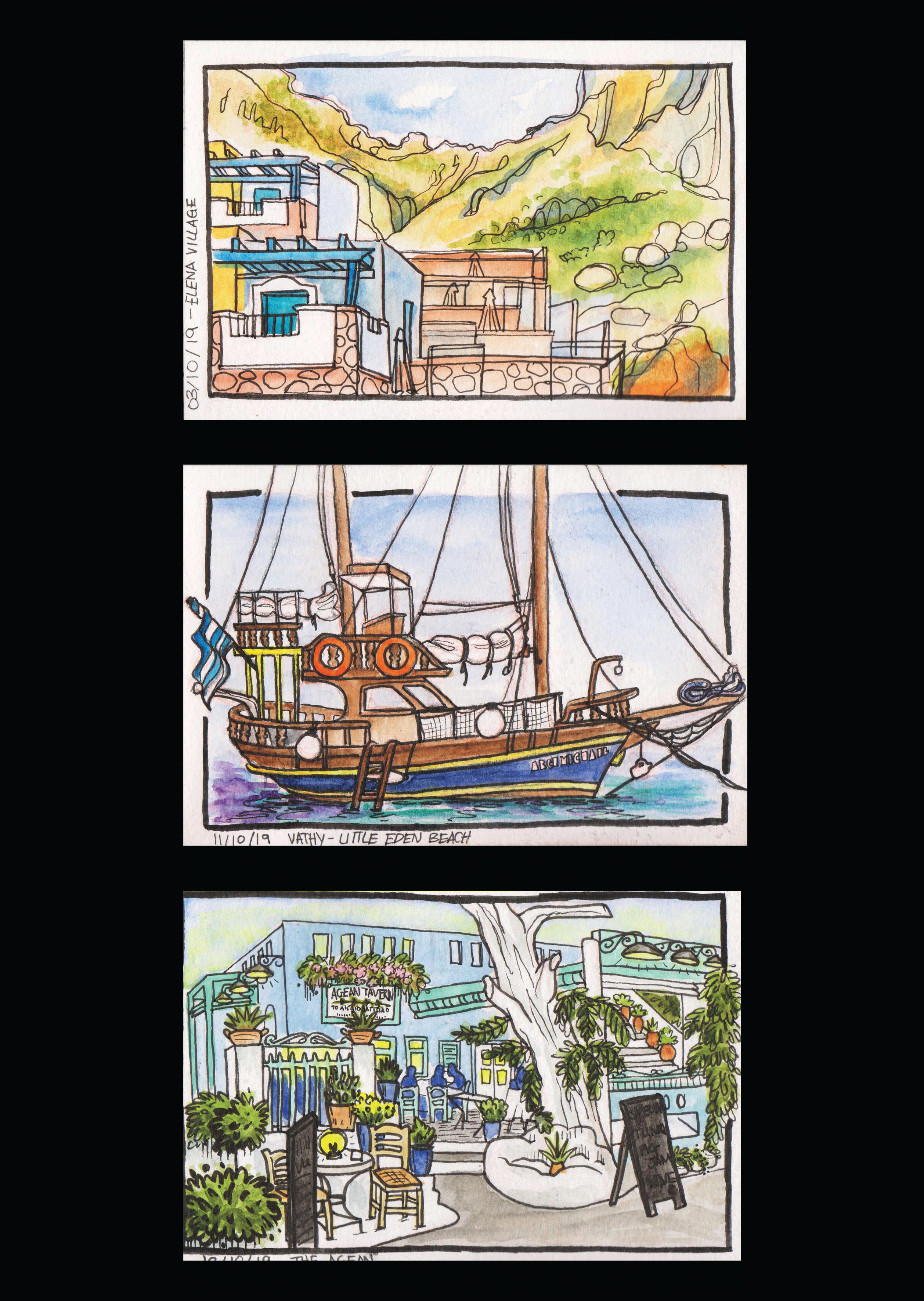 Elena-Ship-Aegean Triptych