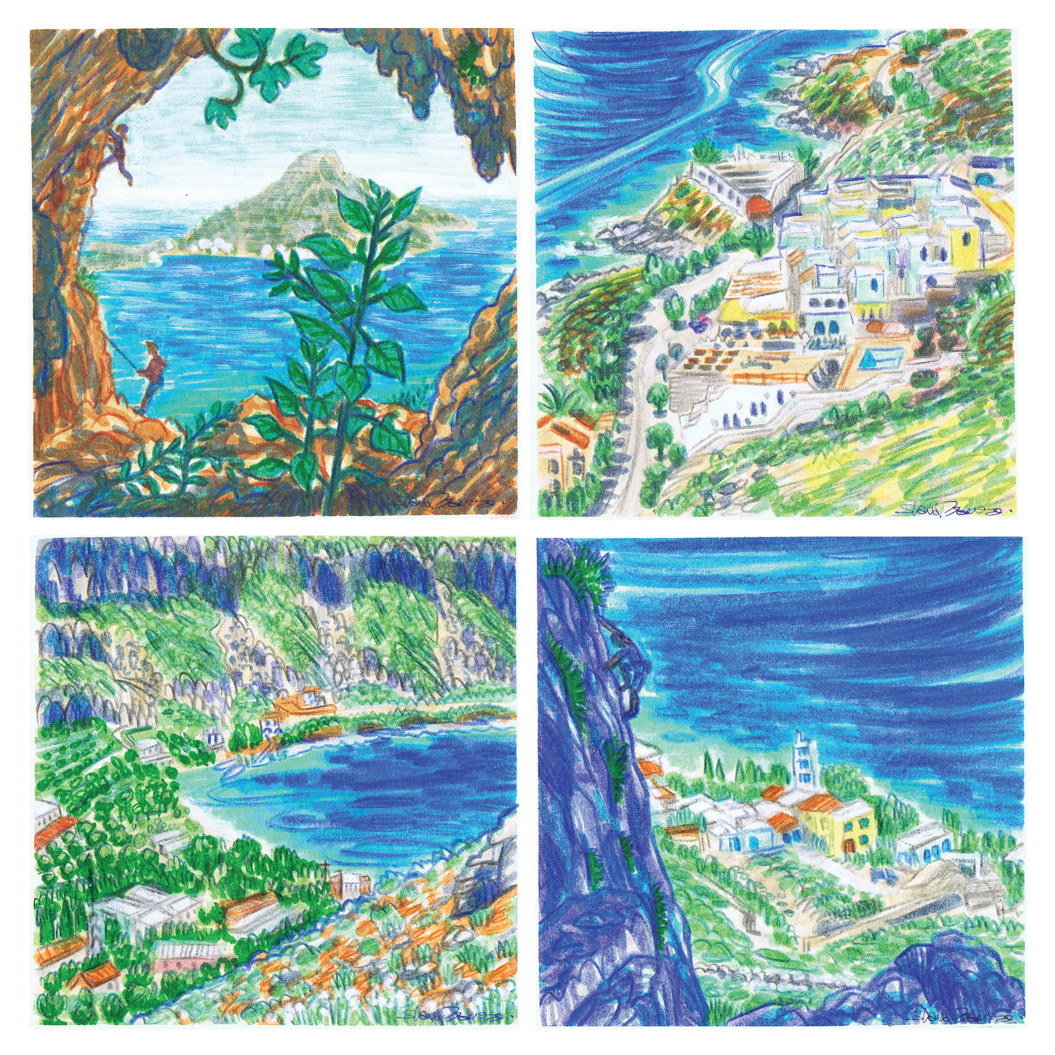 Cave Climbing Polyptych