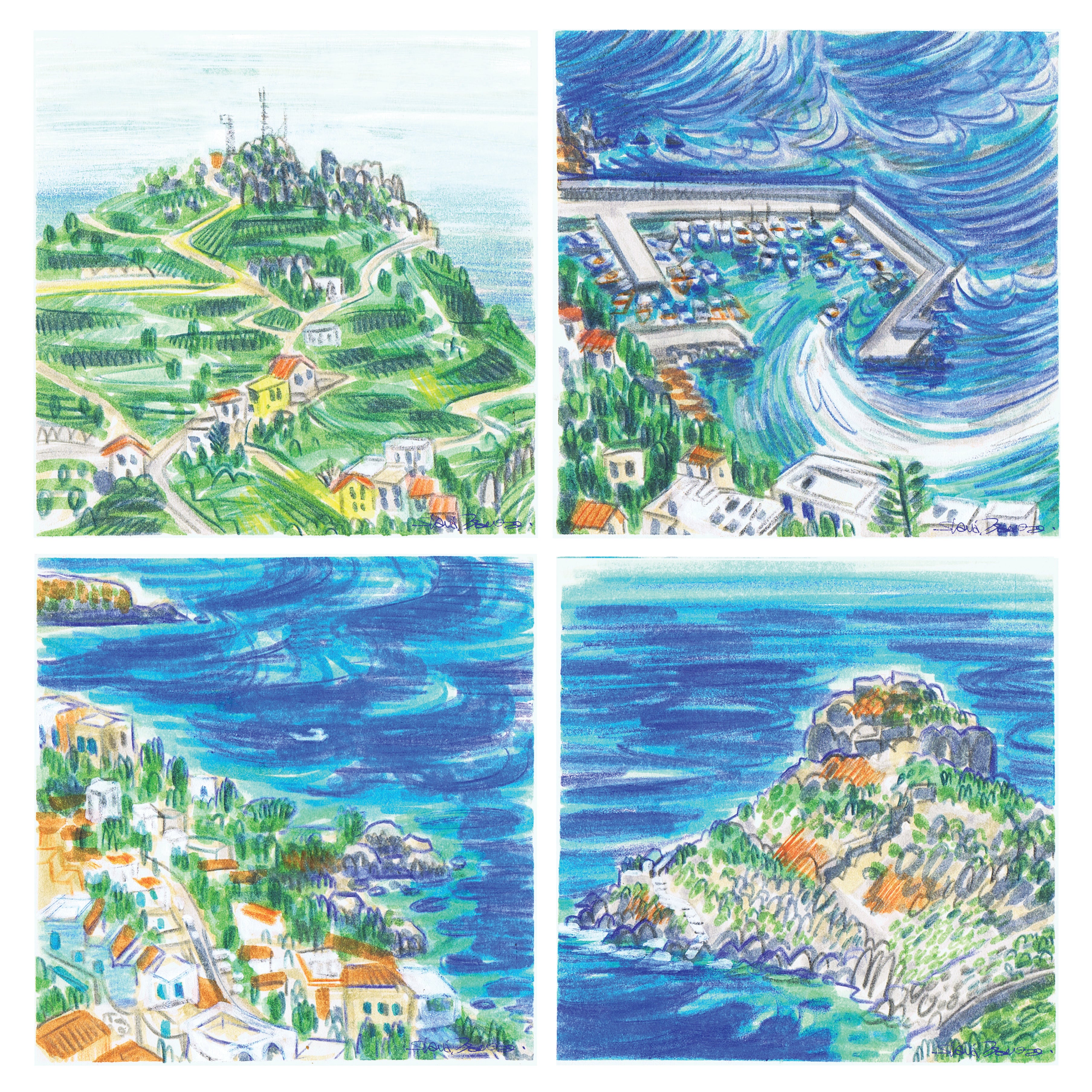 Harbour & Kasteli Polyptych