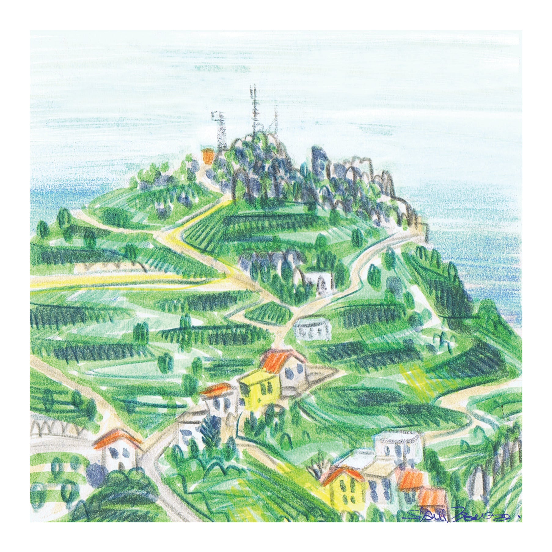 Gerakios View Greeting Card