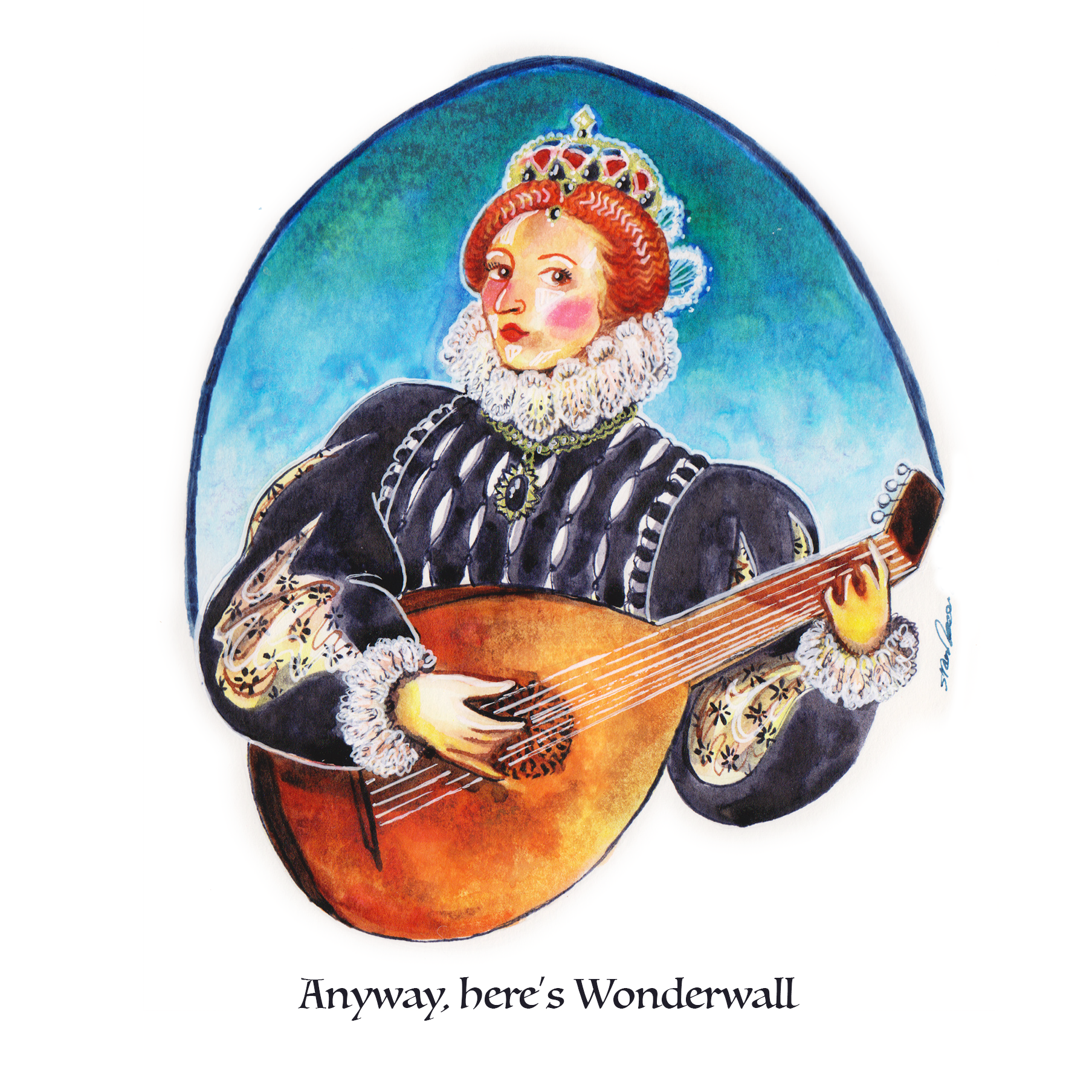 Anyway, here's Wonderwall Greeting Card