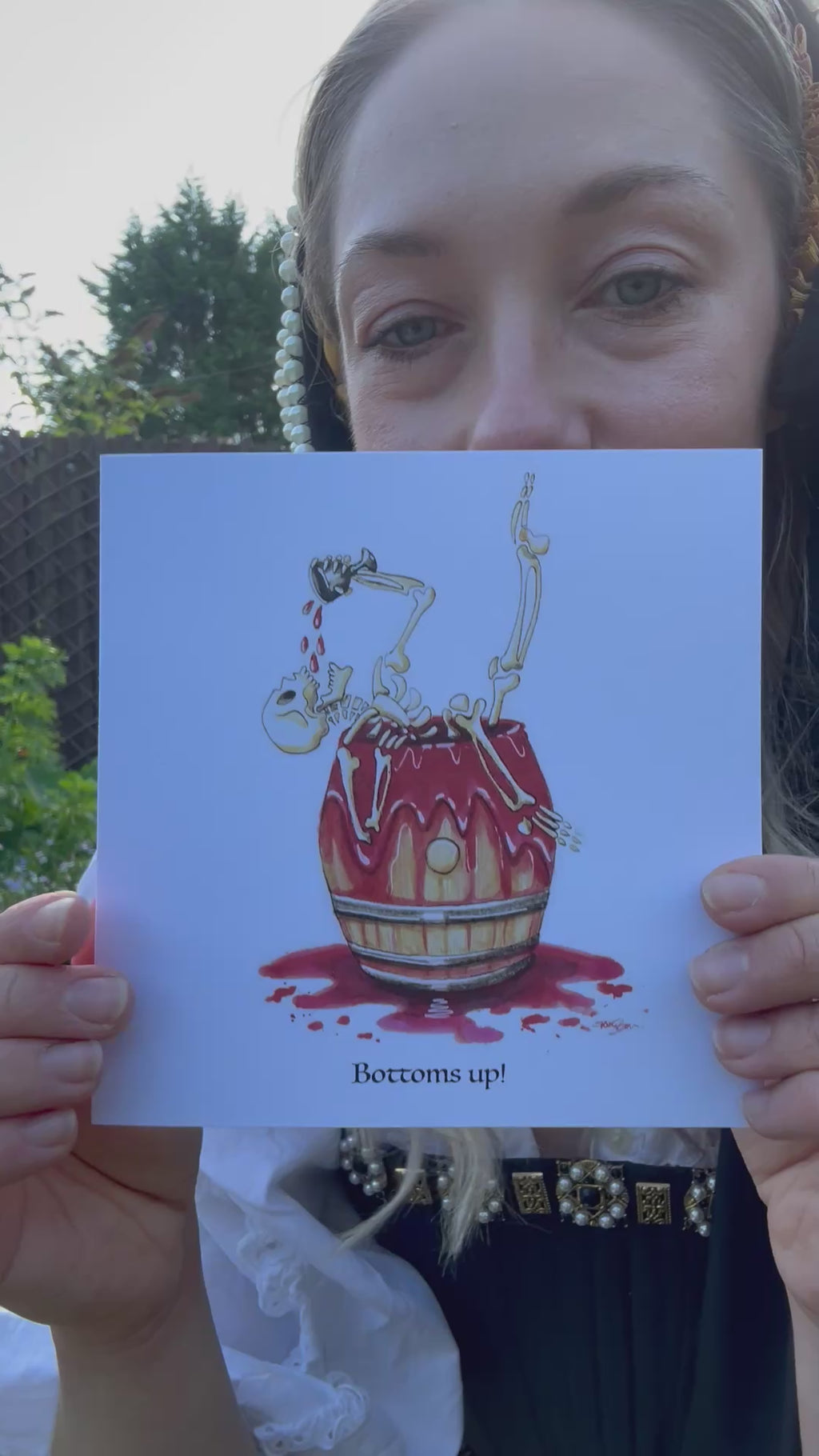Bottoms Up! Greeting Card