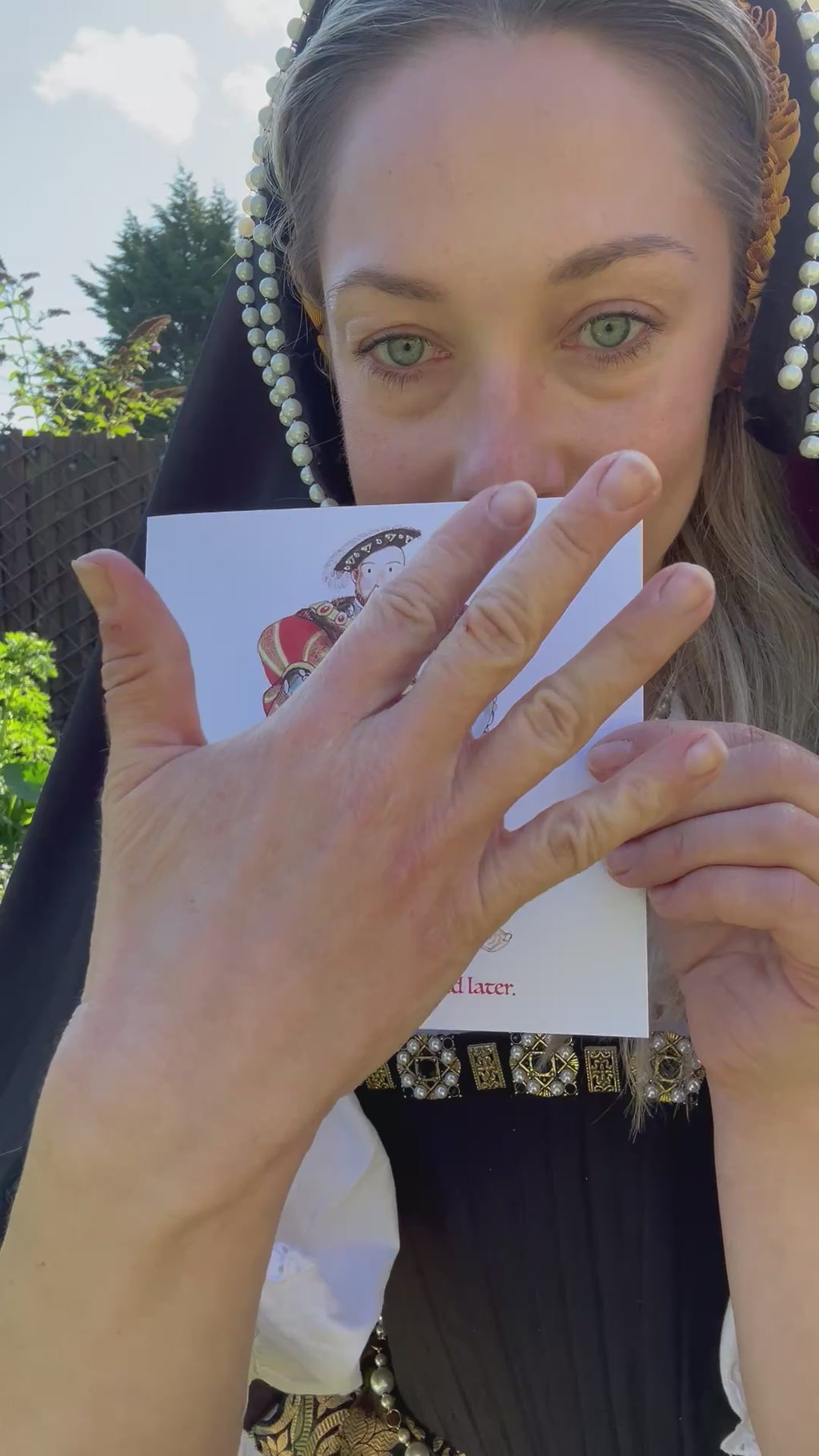 Felt cute, might behead later Greeting Card