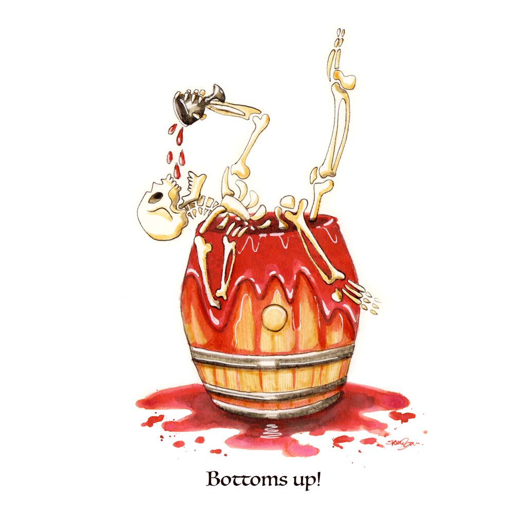 Bottoms Up! Greeting Card